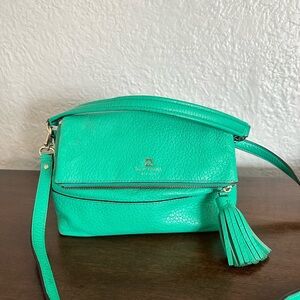 Foldover Crossbody Tassel Bag